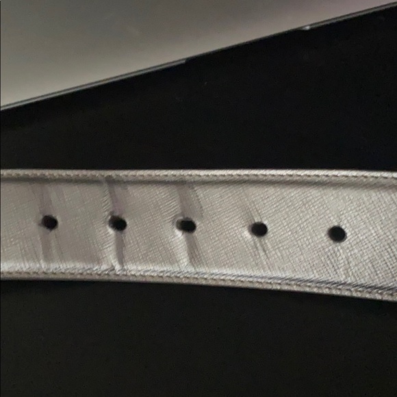 Designer Belt Prada Silver 32 Authentic Men’s Belt - Picture 6 of 6